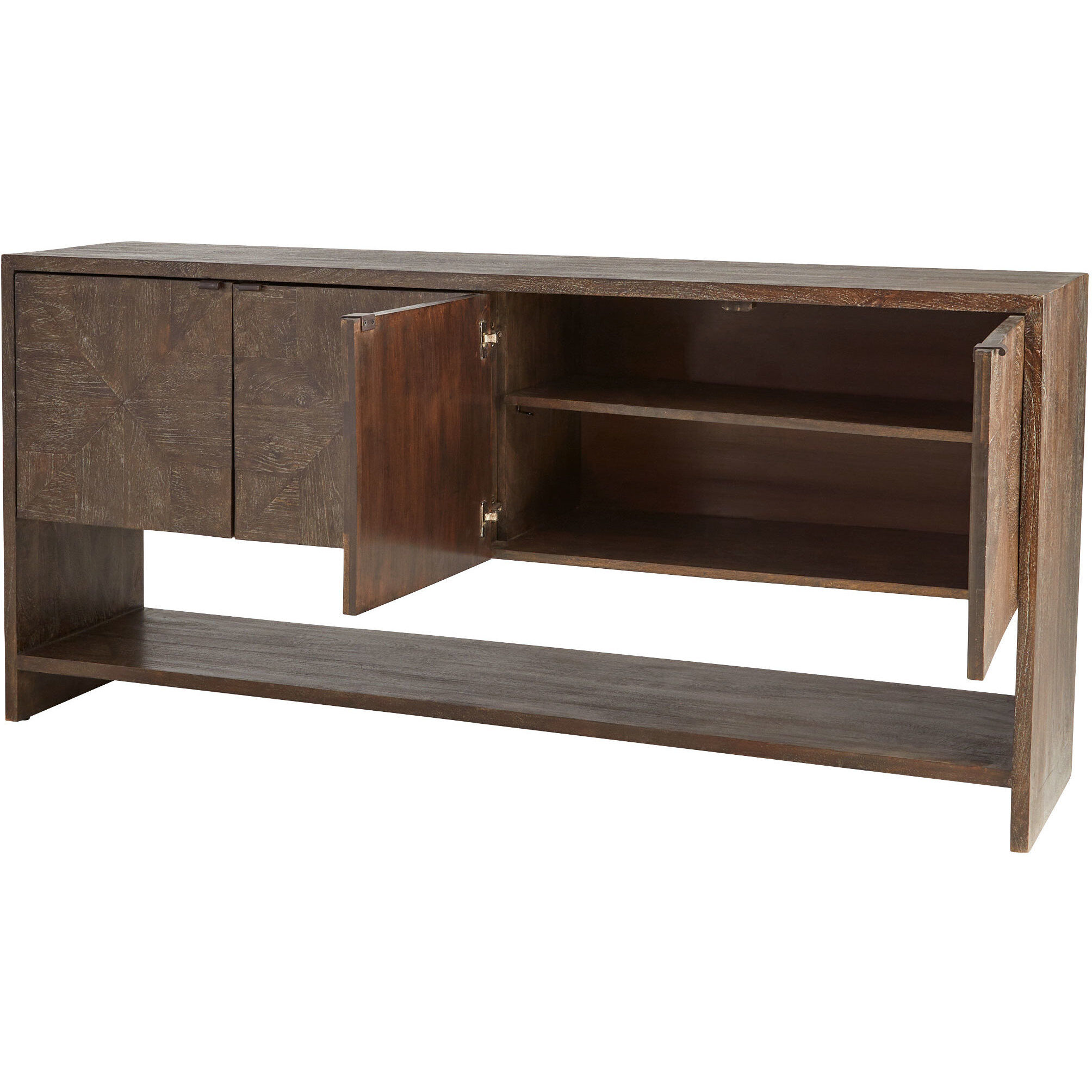 Alta 74.5 X 18 inch Cerused Walnut Console Table