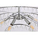 Ella 6 Light 28 inch Chrome Pendant Ceiling Light