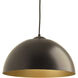 Dome LED LED 16 inch Antique Bronze Pendant Ceiling Light, Progress LED