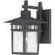 Cove Neck 1 Light 12 inch Textured Black Outdoor Wall Sconce