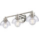 Julian Vanity Light Wall Light in Polished Nickel