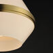 Giza 1 Light 15.5 inch Satin Brass Single Pendant Ceiling Light