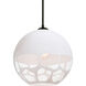 Rocky LED Black Cord Pendant Ceiling Light