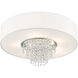 Carlisle 5 Light 22 inch Brushed Nickel Semi-Flush Mount Ceiling Light