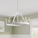 Carousel 10 Light 18 inch Matte White Chandelier Ceiling Light