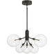 Contemporary LED 26.75 inch Oil Rubbed Bronze Chandelier Ceiling Light