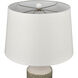 Tula 30 inch 150 watt Gray Glazed with Off White Table Lamp Portable Light, Set of 2