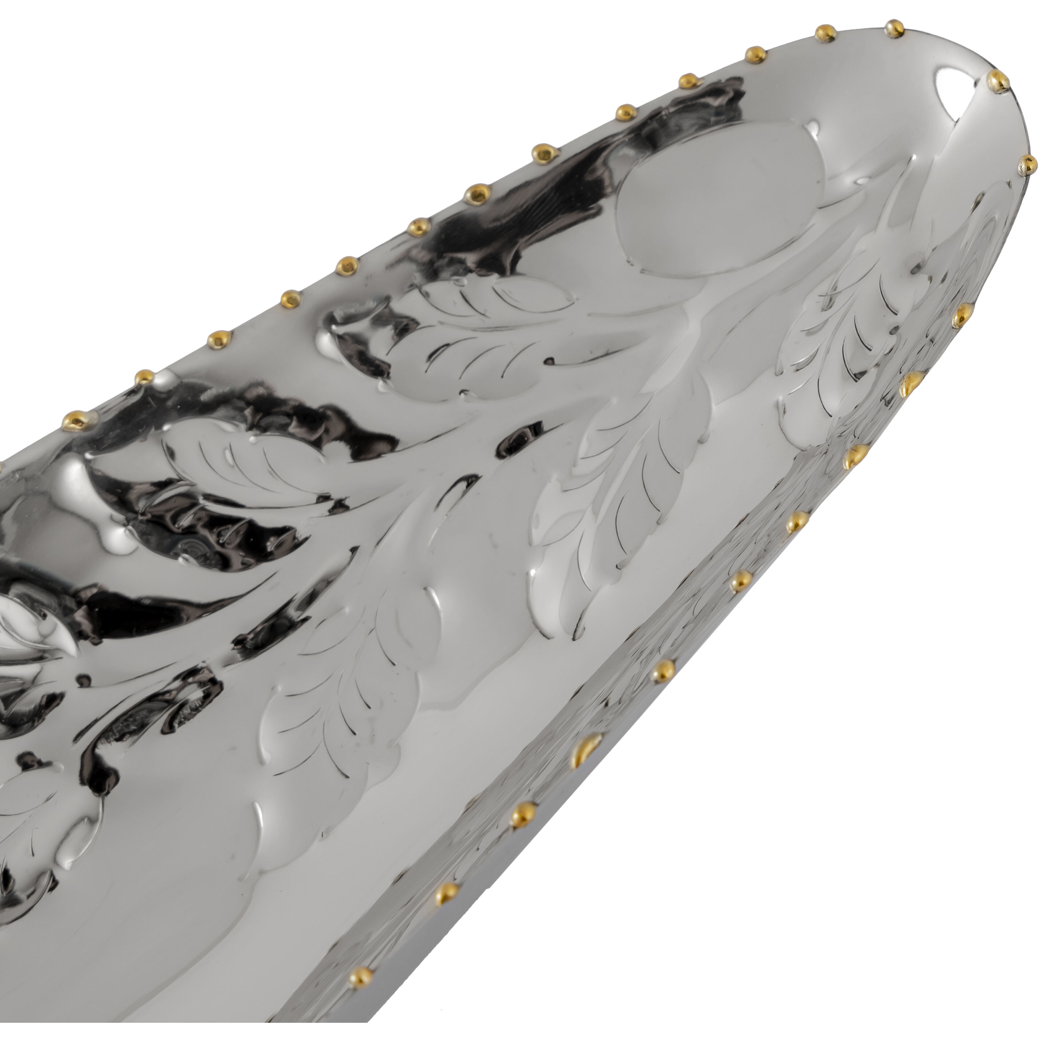 Garza Silver with Gold Tray, Set of 2