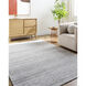 Grandeur 120 X 96 inch Silver / Light Silver / Metallic - Silver Handmade Rug in 8 x 10