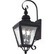 Cambridge 2 Light 22 inch Black Outdoor Wall Lantern