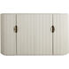 Isadora Brushed Brass / Sesame White Cabinet