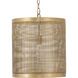 Hatcher 1 Light 15 inch Gold Single Pendant Ceiling Light
