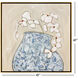 Sapphire Bounty Blue and Beige and Metallic and White Canvas, The Studio