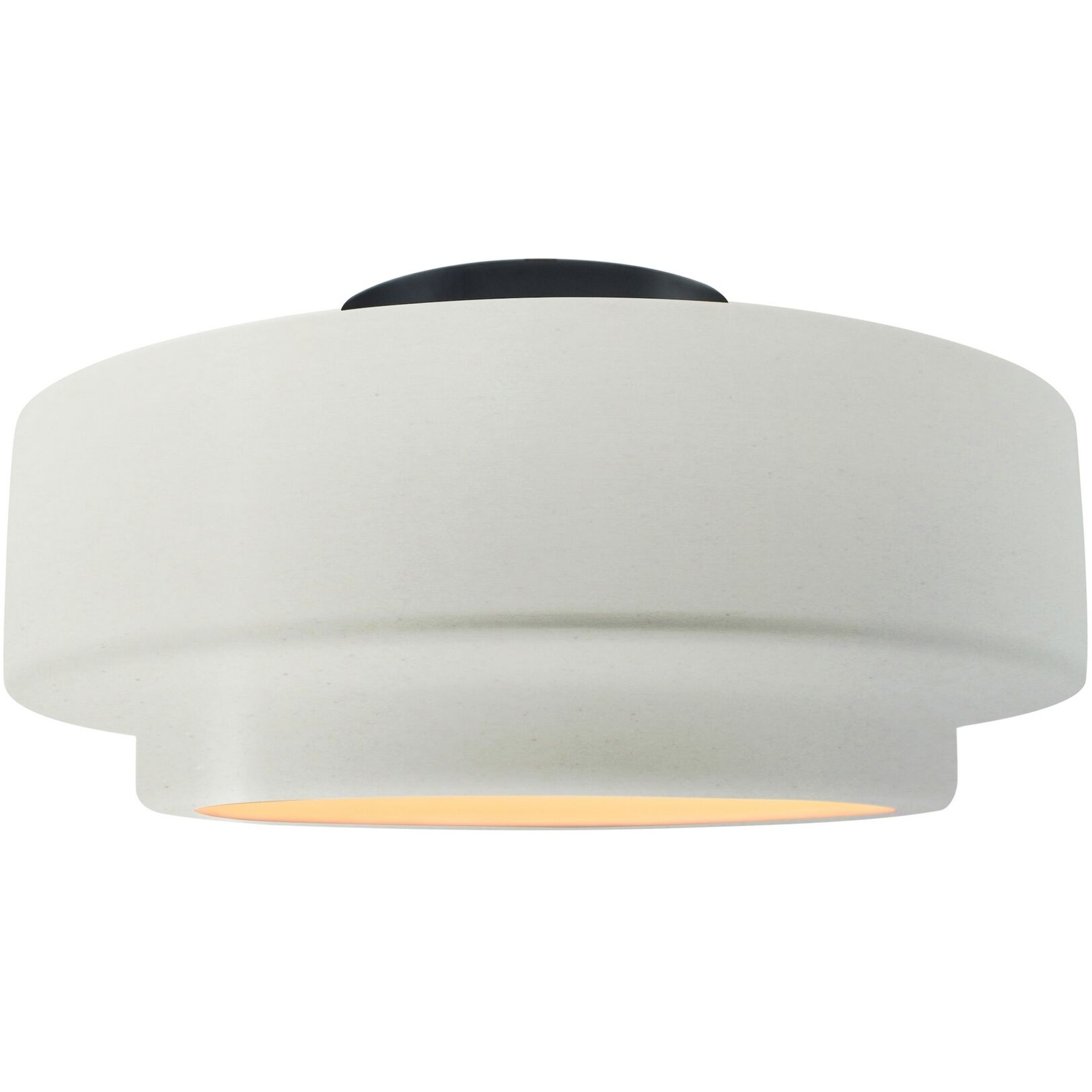 Radiance Collection - Tier 1 Light 12 inch Matte White Semi-Flush Ceiling Light, Form+Finish+Function