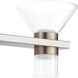 Blake LED 25.5 inch Polished Nickel and Champagne Gold Vanity Light Wall Light