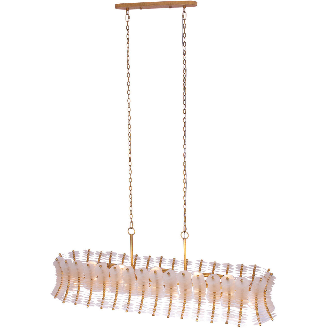 Gossamer Island Light Ceiling Light in Oxidized Gold Leaf