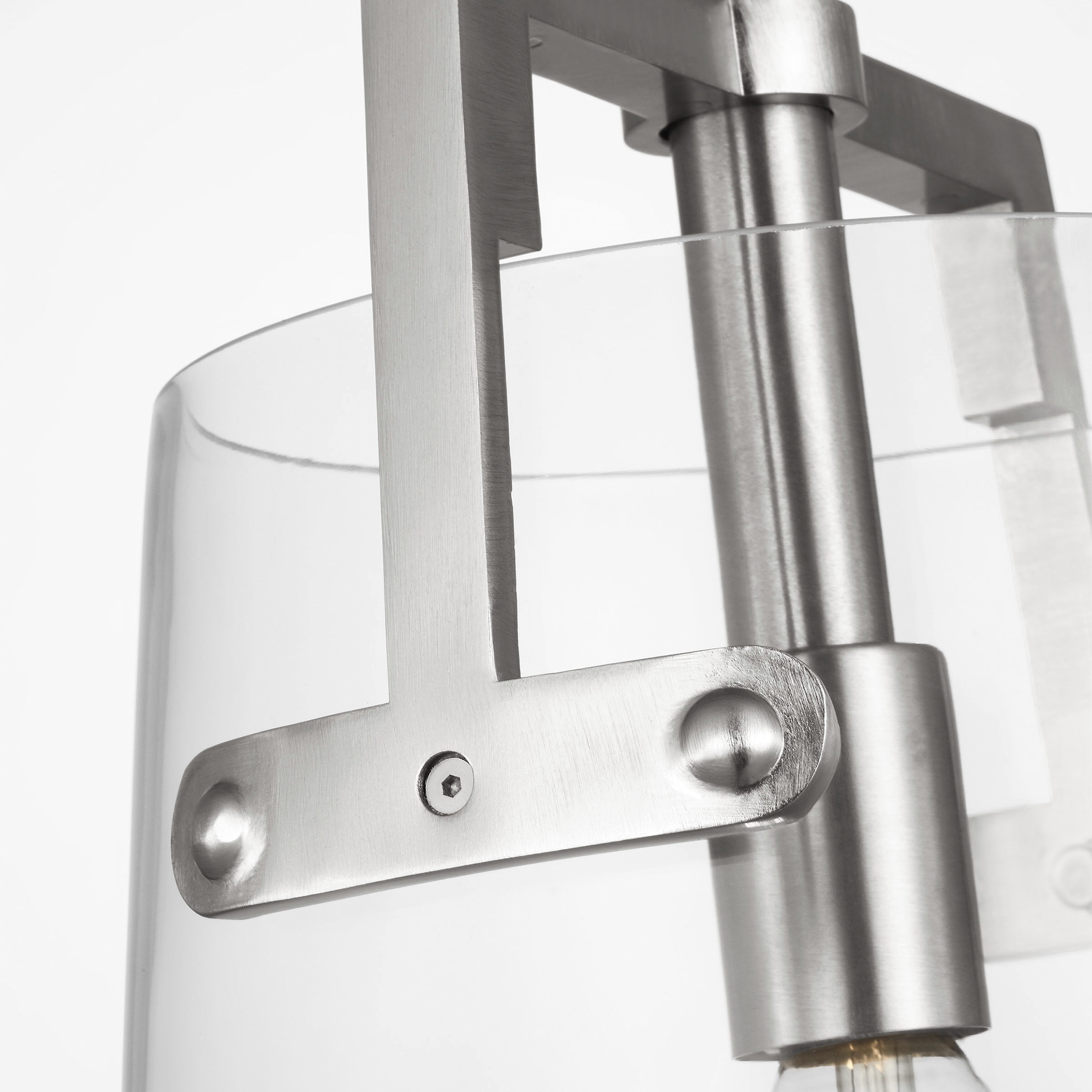 Drew & Jonathan Crofton 1 Light 10.25 inch Brushed Nickel Pendant Ceiling Light, Medium