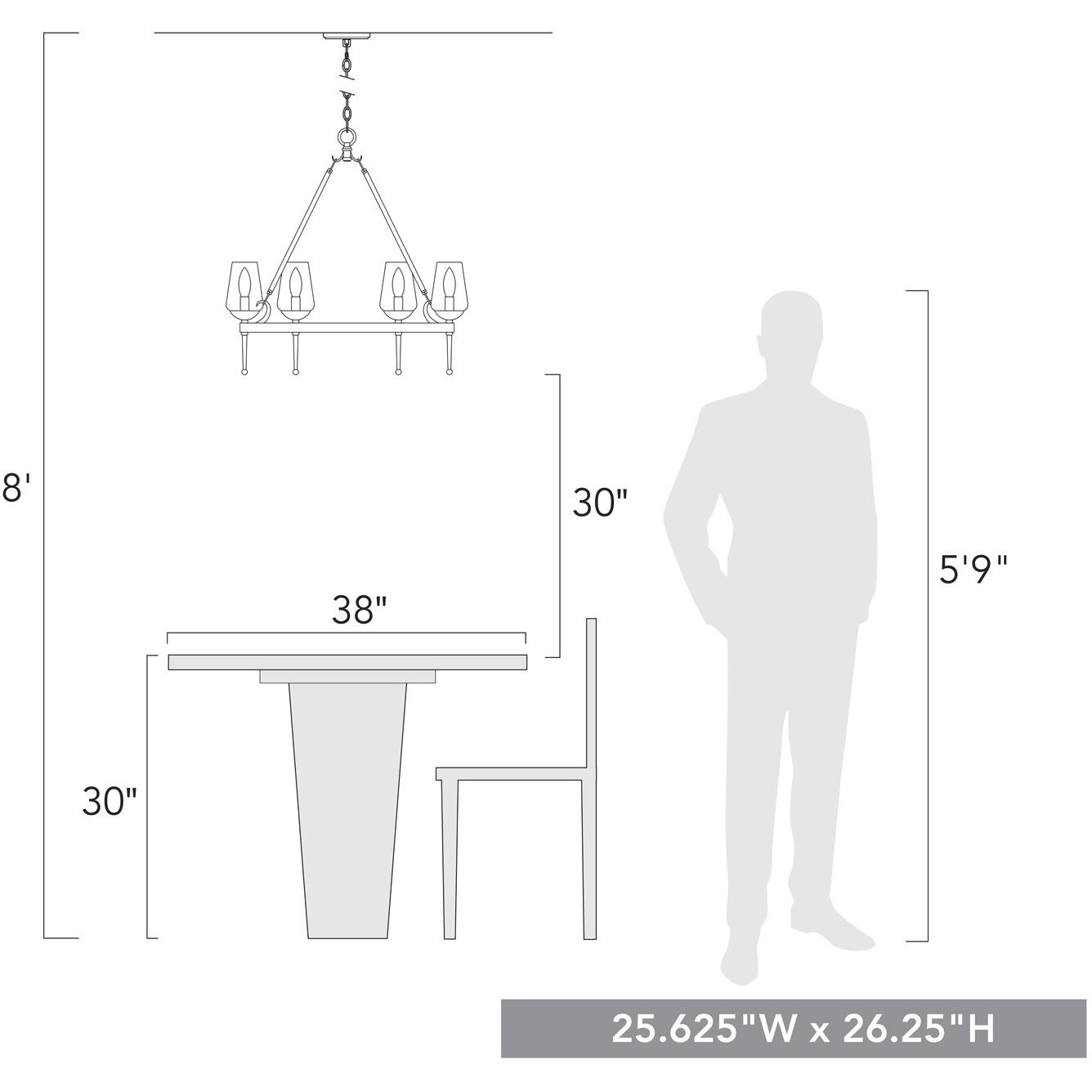 Regent 25.63 inch 60.00 watt Textured White Plaster Chandelier Ceiling Light