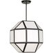 Hoi LED 24 inch Matte Black Chandelier Ceiling Light