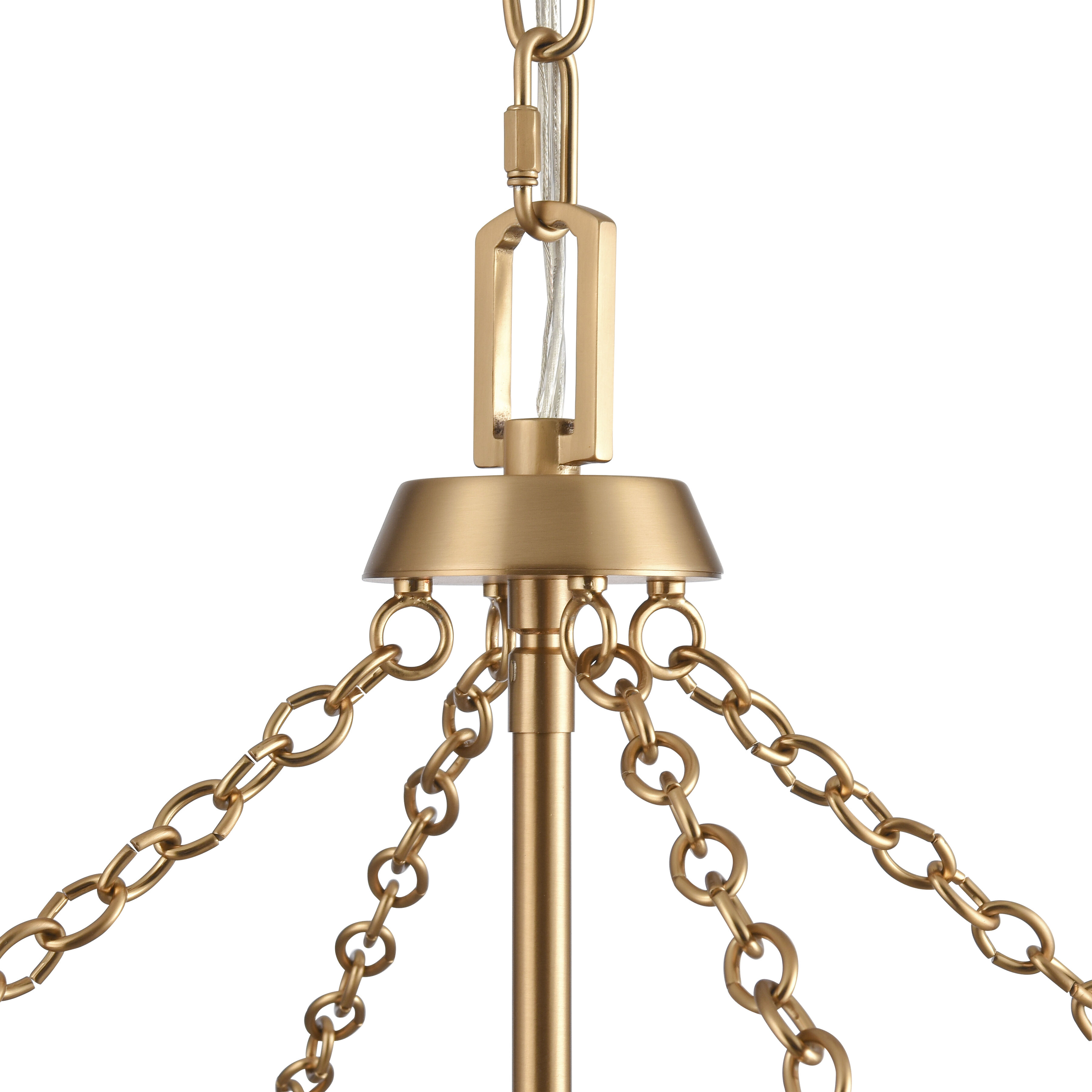 Emmett 4 Light 17 inch Brushed Gold Pendant Ceiling Light