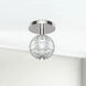 Marni LED 4.38 inch Polished Nickel Flush Mount Ceiling Light