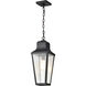 Lawrence 1 Light 7.63 inch Matte Black Outdoor Hanging Light