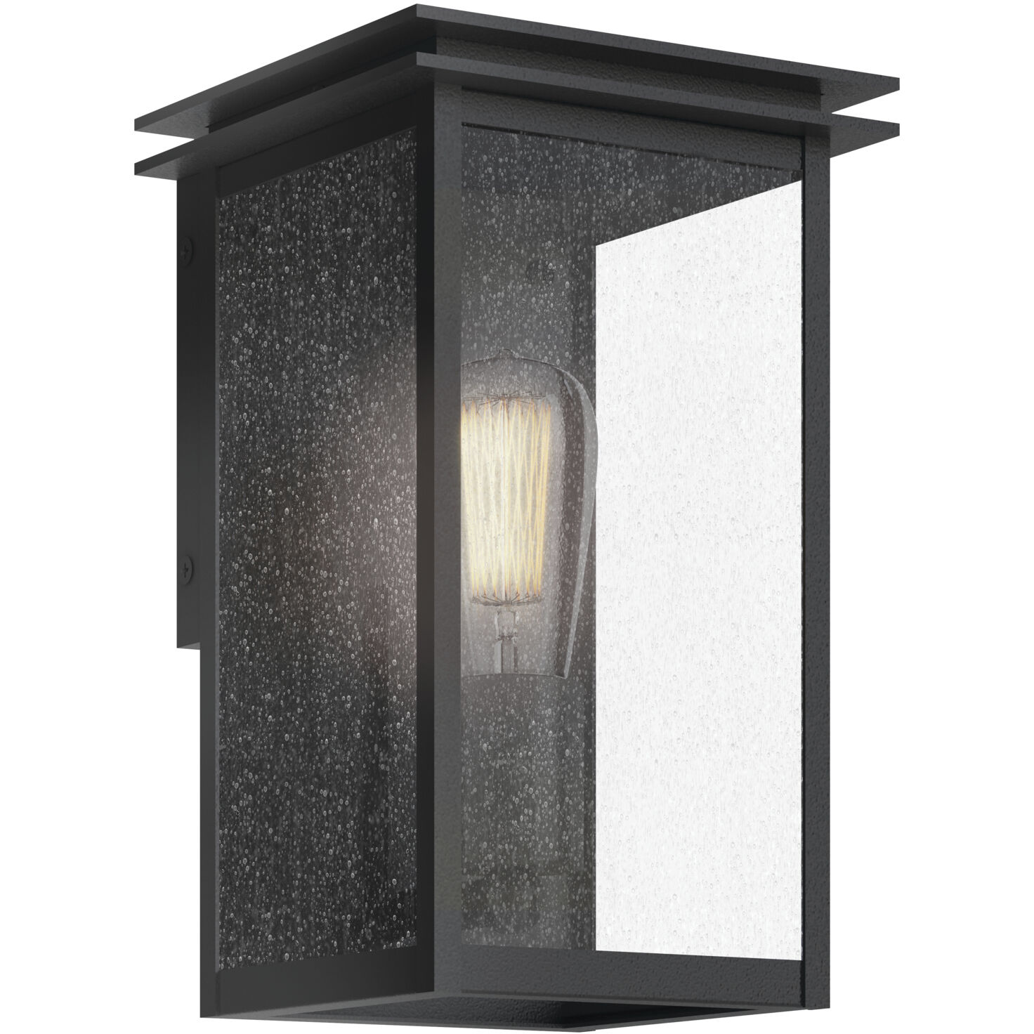 Arkville 1 Light 10 inch Textured Black Outdoor Wall Light, Small