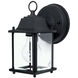 Booker 1 Light 8 inch Black Outdoor Wall Lantern