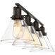 Drake 4 Light 38 inch English Bronze Bathroom Vanity Light Wall Light, Essentials