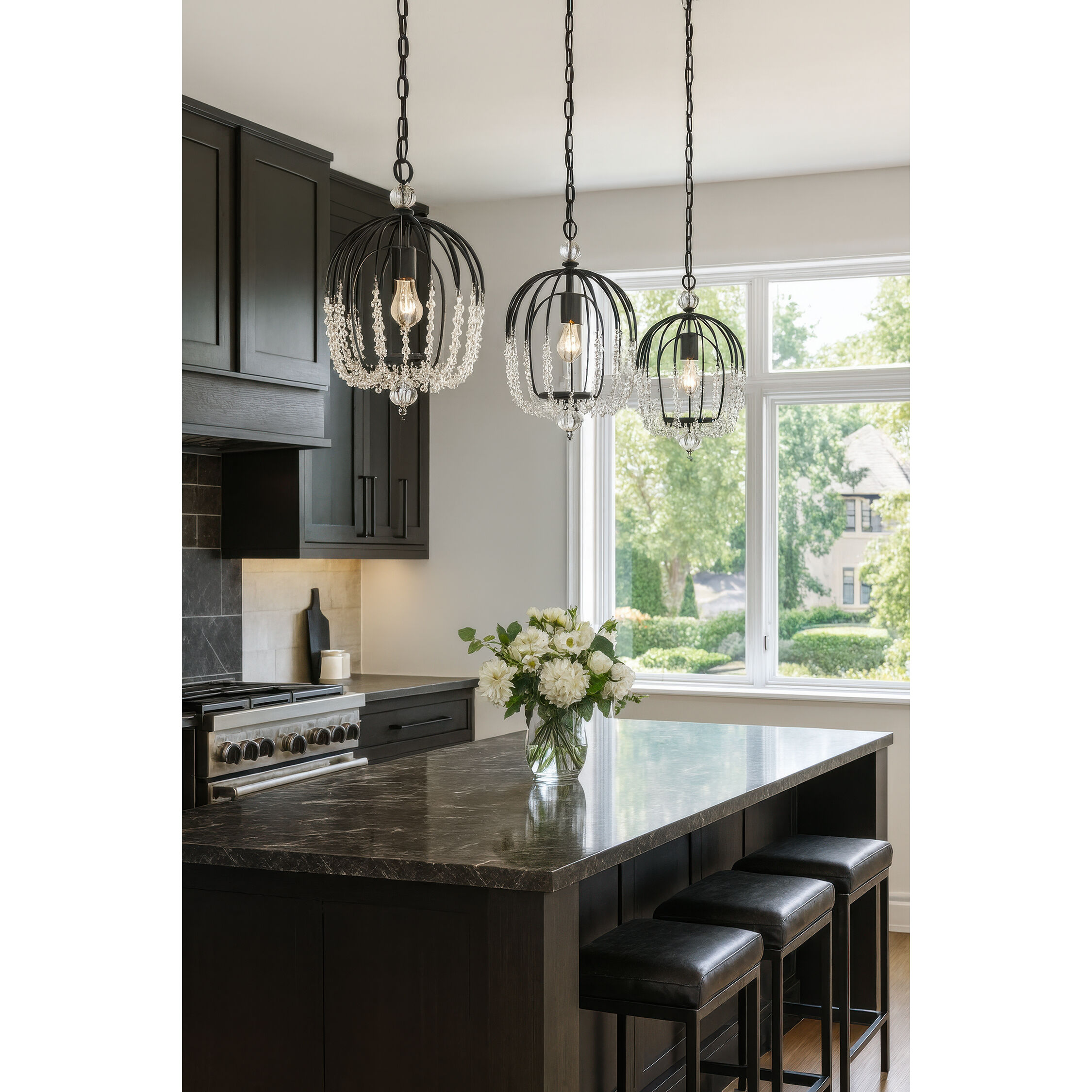 Voliere 1 Light 12.5 inch Matte Black Pendant Ceiling Light