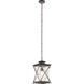 Argyle 1 Light 10 inch Weathered Zinc Outdoor Hanging Pendant in Incandescent