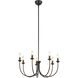 Alora Mood Ember 7 Light 25.75 inch Matte Black Chandelier Ceiling Light