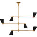 TOB by Thomas O'Brien Signoret 6 Light 48.13 inch Burnished Brass Chandelier Ceiling Light