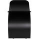 Papillon 20 inch Matte Black Stool