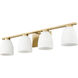 Naya 4 Light 32 inch Modern Gold Bath Vanity Light Wall Light