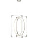 Double Take LED 24 inch Brushed Nickel Pendant Ceiling Light