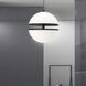 Atomic LED 12 inch Matte Black Pendant Ceiling Light