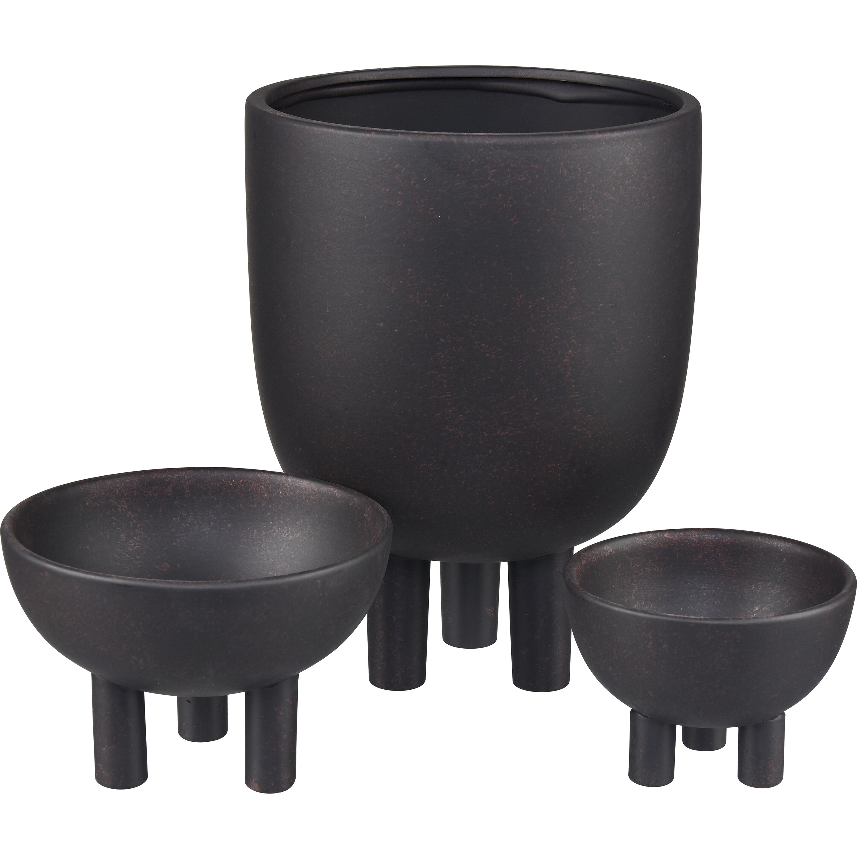 Booth 10.25 X 8 inch Vase in Black