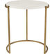 Solen 24.25 X 21.75 inch Aged Gold Accent Table