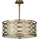Allegretto 3 Light 24 inch Gold Pendant Ceiling Light