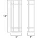 Moon Ray LED 18 inch Satin Nickel Outdoor Wall Mount