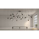 Papillons LED 36 inch Satin Black Pendant Ceiling Light