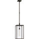 Chapman & Myers Fresno 1 Light 12 inch Aged Iron Outdoor Hanging Lantern, Large