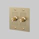 2G 100-120 Brass Dimmer Switch, LED