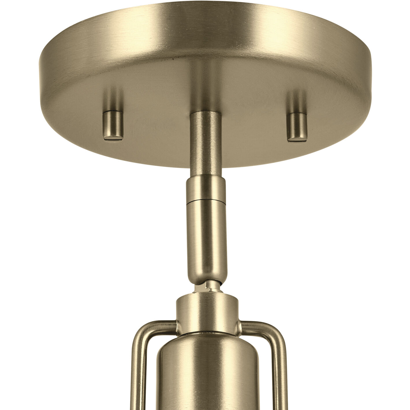 Niva LED 8 inch Champagne Bronze Semi Flush Mount Ceiling Light