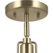 Niva LED 8 inch Champagne Bronze Semi Flush Mount Ceiling Light