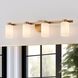 Bedminster 4 Light 30.5 inch Champagne Gold Vanity Light Wall Light