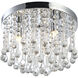 Madison 3 Light 12 inch Chrome Flush Mount Ceiling Light