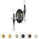 Signature Waverly 2 Light 7.5 inch Heirloom Bronze Wall Sconce Wall Light, Left