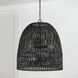 Naomi 3 Light 24 inch Matte Black Pendant Ceiling Light